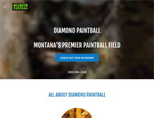 Tablet Screenshot of diamondpaintball.com